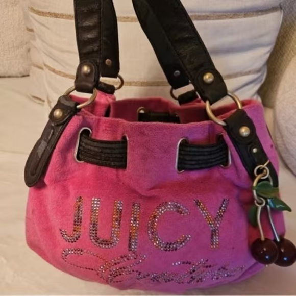 Juicy Couture Pink Suede Women's Bag